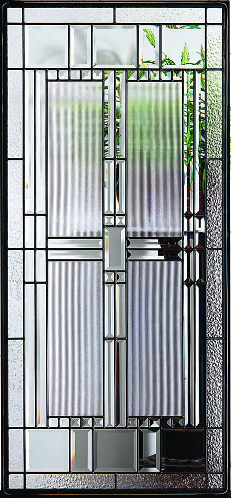 Decorative glass door inserts