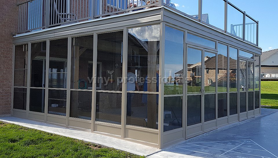 Porch enclosure backyard