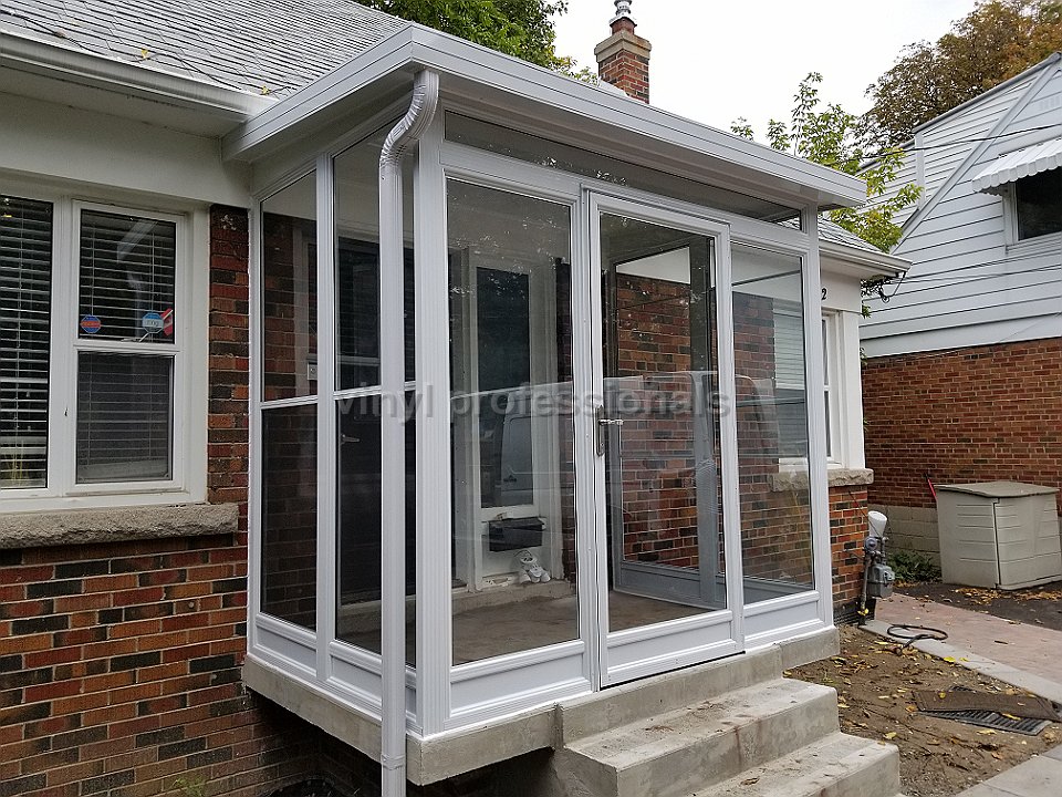 Porch enclosure roof