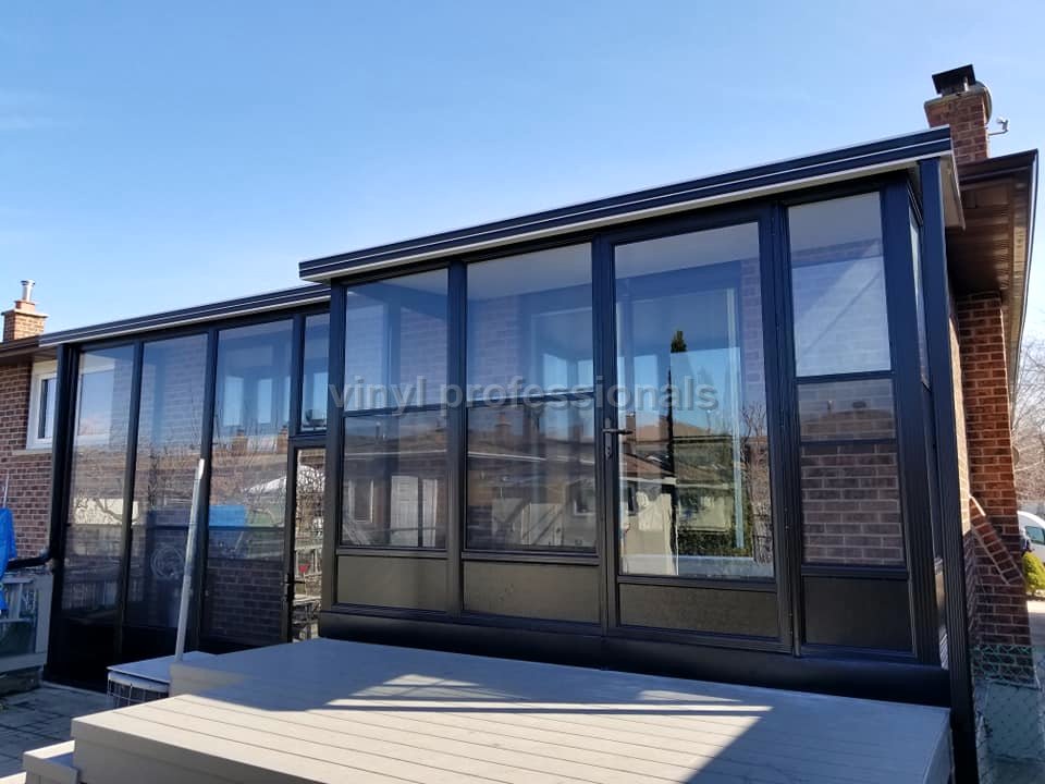 Custom porch enclosure